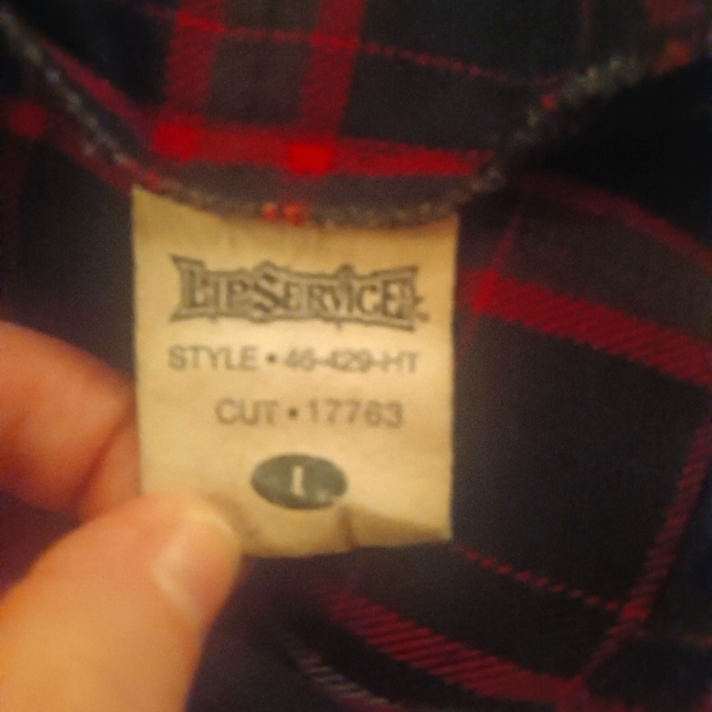 Vintage LIP SERVICE Plaid skirt